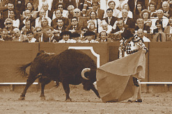 Photographie du torero Morante de La Puebla, à Séville le 22 avril 2006 lors d'une corrida de Zalduendo.